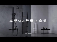 Zwarte Moderne van de de Mixerdouche van de Hotelbadkamers van het de Tapkraansysteem van de het Roestvrije staalmuur de Douchereeks